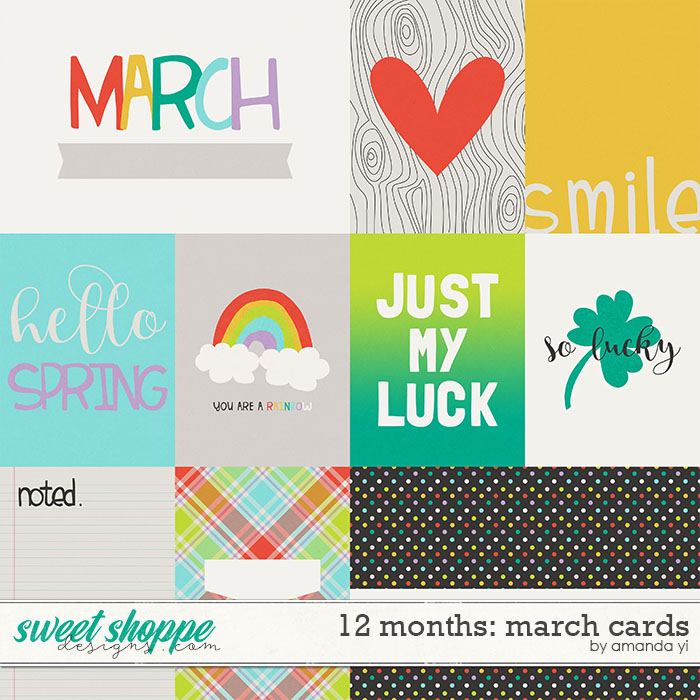 12 Months: March Cards by Amanda Yi 12 Months: March Cards by Amanda Yi