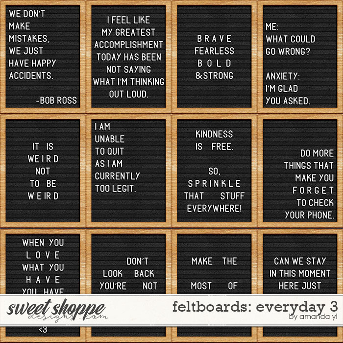 Feltboards: everyday 3 by Amanda Yi