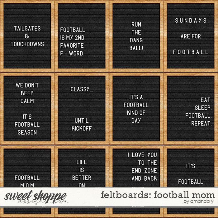 Feltboards: football mom by Amanda Yi