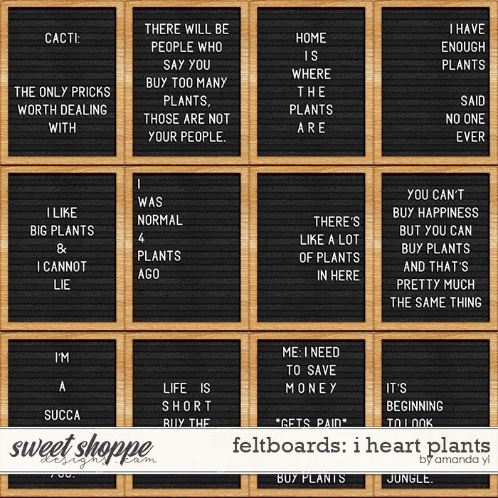 Feltboards: i heart plants by Amanda Yi
