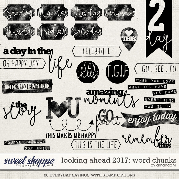 Looking Ahead 2017 - Word Chunks by Amanda Yi Looking Ahead 2017 - Word Chunks by Amanda Yi