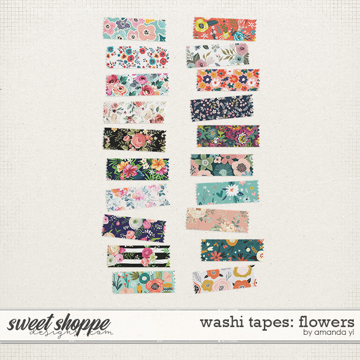 Washi Tapes: Flowers by Amanda Yi
