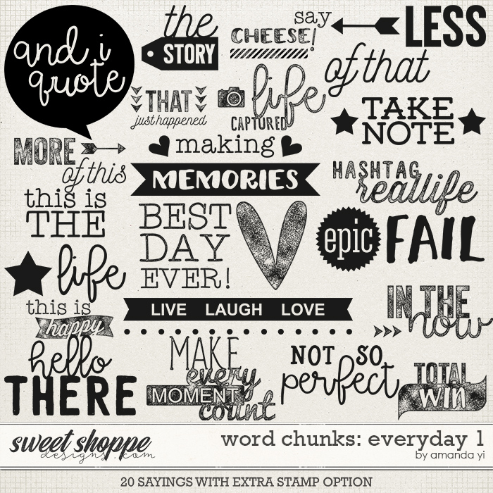 Word Chunks - Everyday 1 by Amanda Yi Word Chunks - Everyday 1 by Amanda Yi