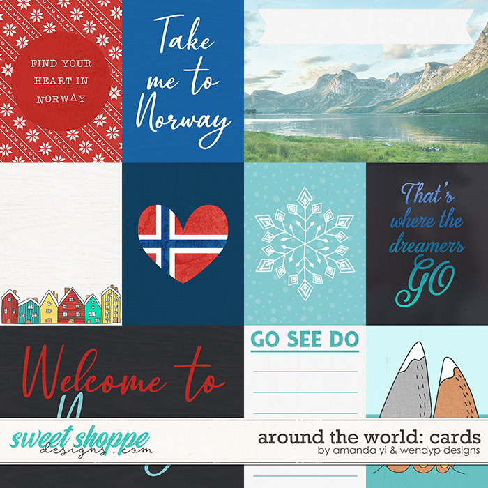 Around the world: Norway - Cards by Amanda Yi & WendyP Designs