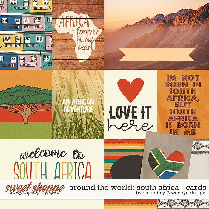 Around the world: South Africa - cards by Amanda Yi & WendyP Designs