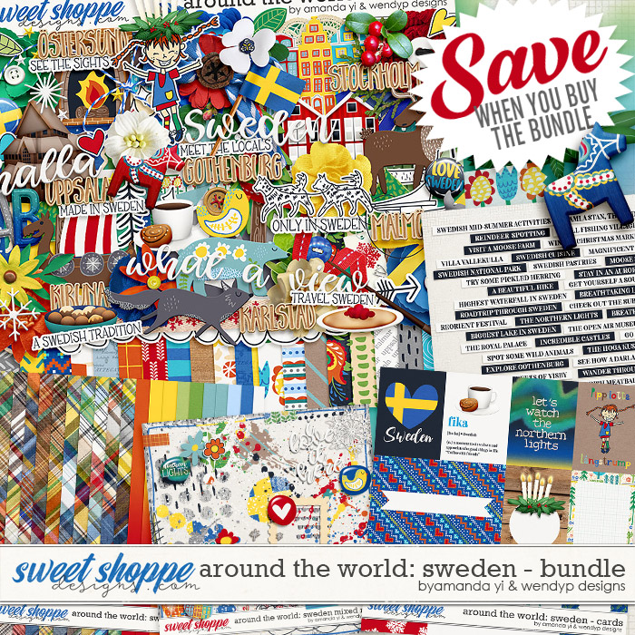 Around the world: Sweden - bundle by Amanda Yi & WendyP Designs