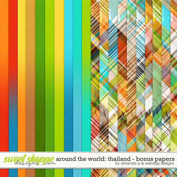 Around the world: Thailand - Bonus Papers by Amanda Yi & WendyP Designs Around the world: Thailand - Bonus Papers by Amanda Yi & WendyP Designs
