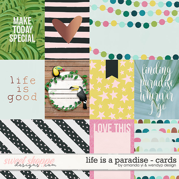 Life is a paradise: cards by Amanda Yi & WendyP Designs Life is a paradise: cards by Amanda Yi & WendyP Designs