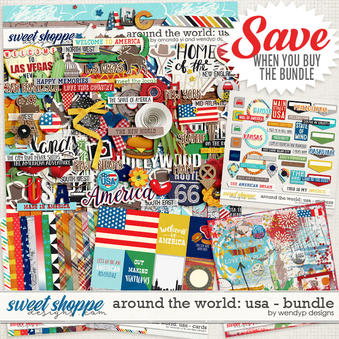 Around the world: USA - bundle by Amanda Yi and WendyP Designs