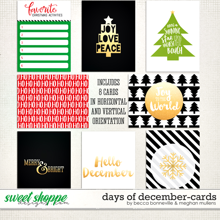 Days of December Cards by Meghan Mullens & Becca Bonneville Days of December Cards by Meghan Mullens & Becca Bonneville