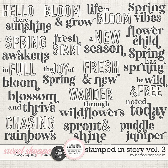 Stamped in Story Vol. 3 by Becca Bonneville Stamped in Story Vol. 3 by Becca Bonneville