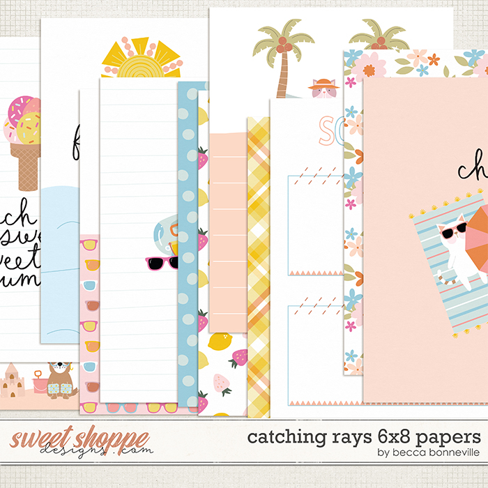 Catching Rays 6x8 Papers by Becca Bonneville