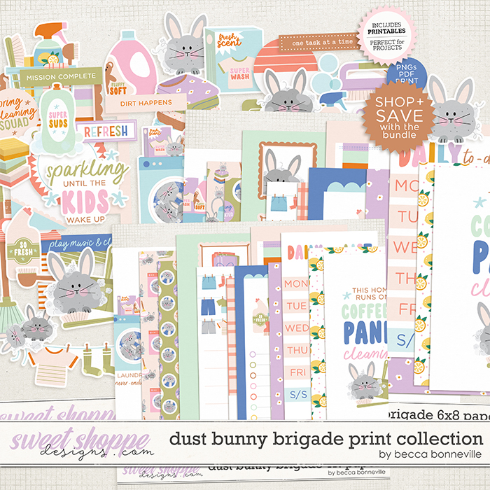 Dust Bunny Brigade Print Collection by Becca Bonneville Dust Bunny Brigade Print Collection by Becca Bonneville