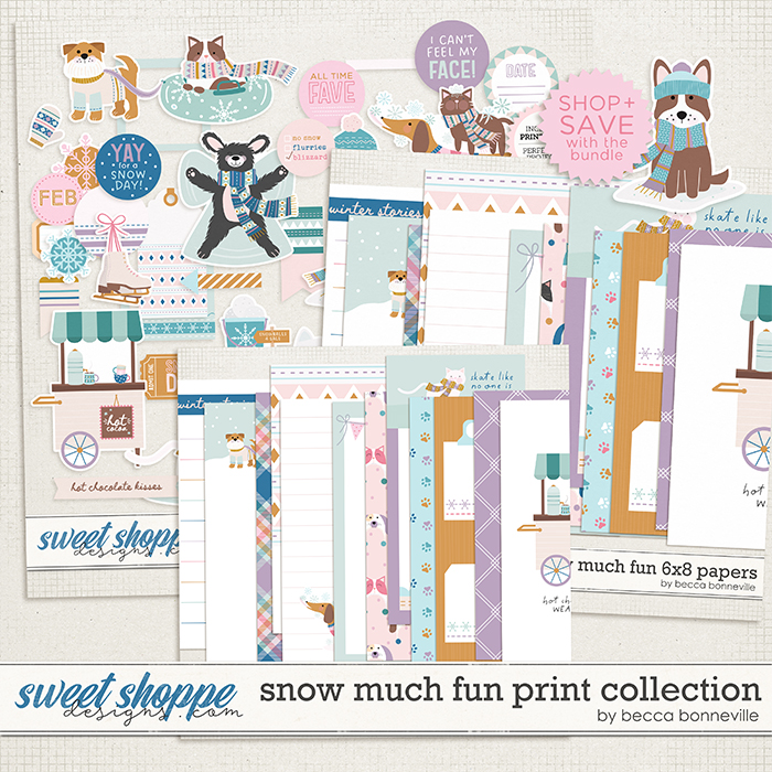 Snow Much Fun Print Collection by Becca Bonneville