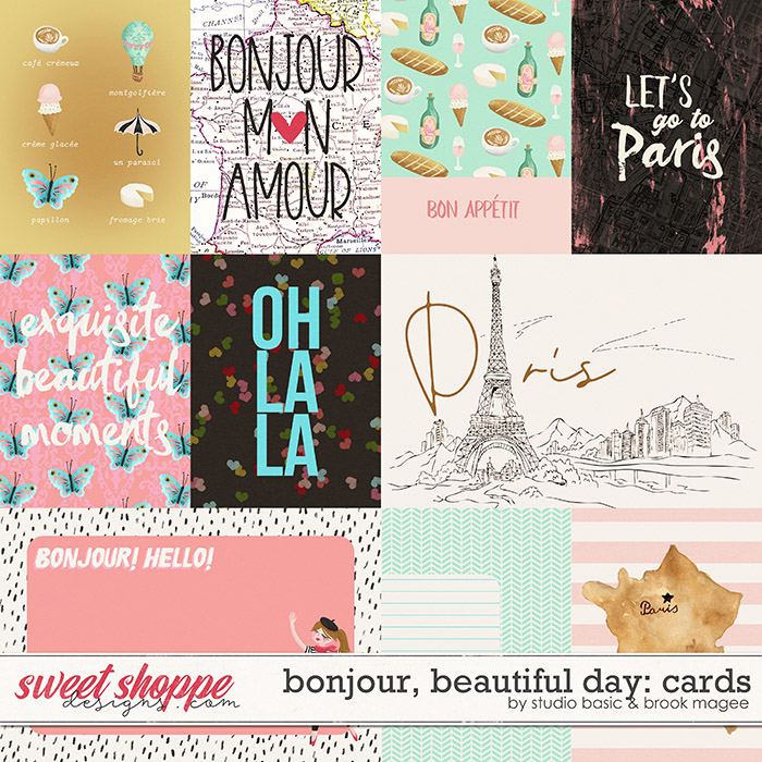 Bonjour, Beautiful Day Cards by Brook Magee and Studio Basic Designs Bonjour, Beautiful Day Cards by Brook Magee and Studio Basic Designs