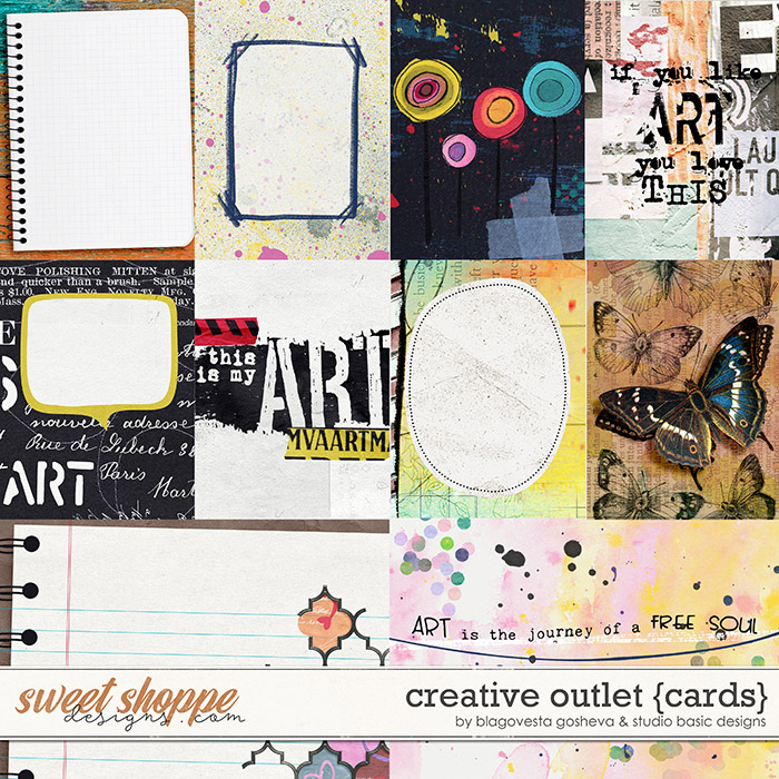 Creative Outlet Cards by Blagovesta Gosheva and Studio Basic Creative Outlet Cards by Blagovesta Gosheva and Studio Basic