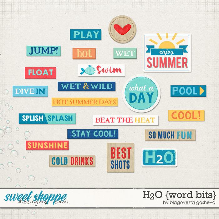 H2O {Word bits} by Blagovesta Gosheva