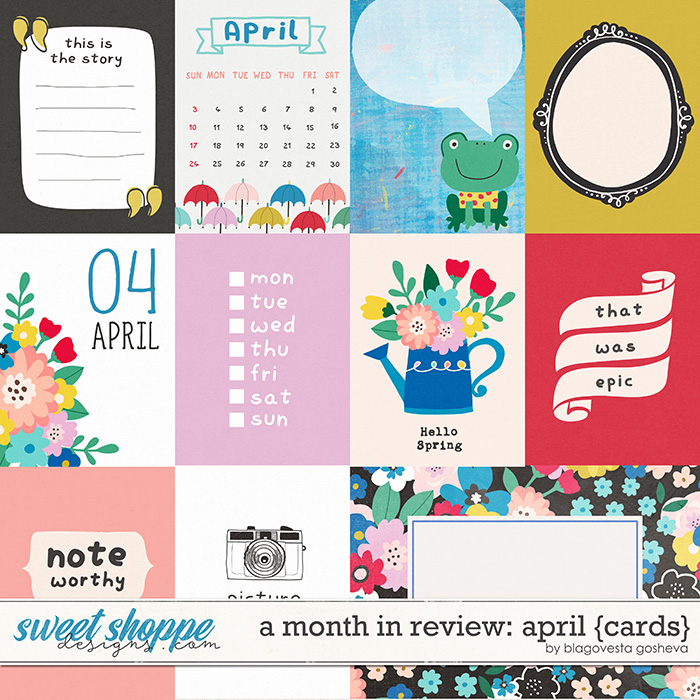 A Month in Review: April {cards} by Blagovesta Gosheva A Month in Review: April {cards} by Blagovesta Gosheva