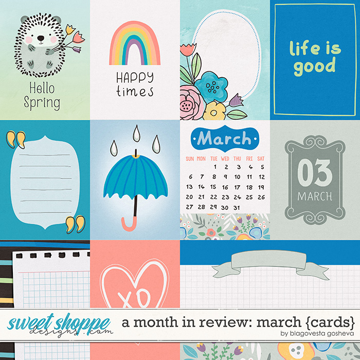 A Month in Review: March {cards} by Blagovesta Gosheva A Month in Review: March {cards} by Blagovesta Gosheva