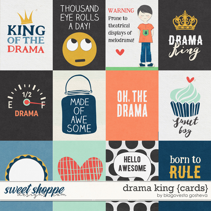 Drama King {cards} by Blagovesta Gosheva