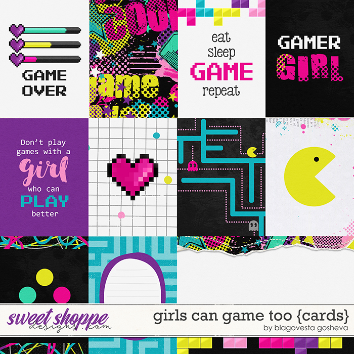 Girls Can Game Too {cards} by Blagovesta Gosheva Girls Can Game Too {cards} by Blagovesta Gosheva