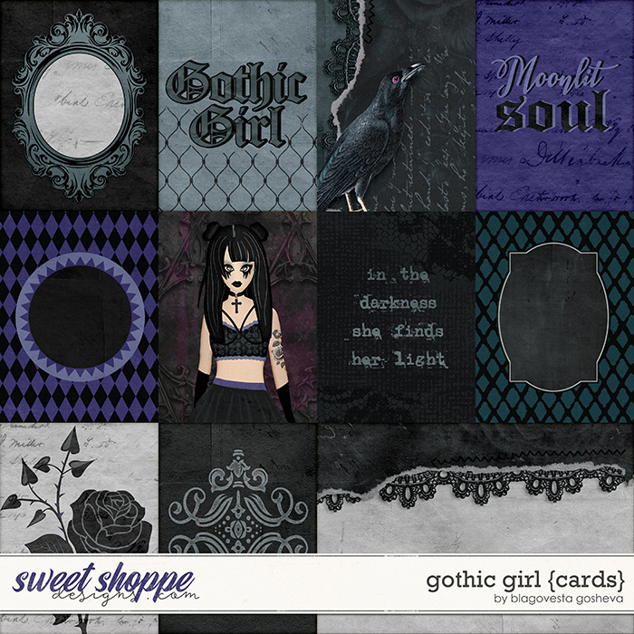 Gothic Girl {cards} by Blagovesta Gosheva Gothic Girl {cards} by Blagovesta Gosheva