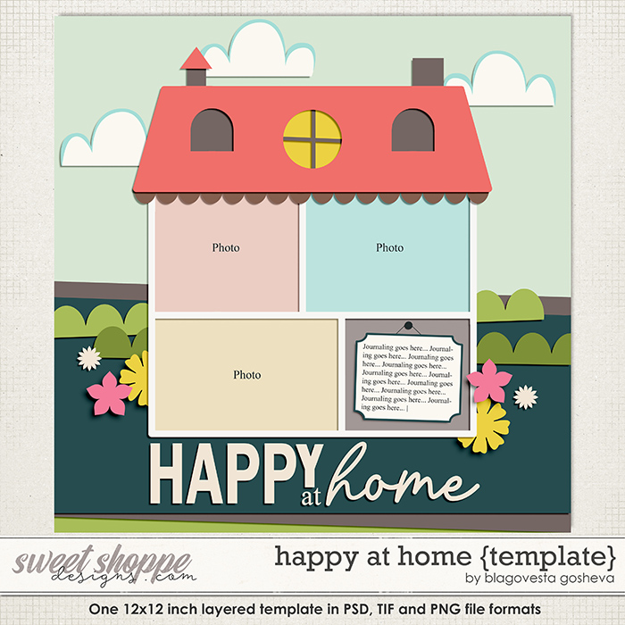 Happy at home {layered template} by Blagovesta Gosheva