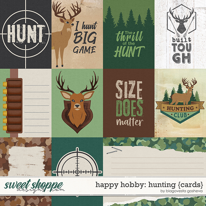 Happy Hobby: Hunting {cards} by Blagovesta Gosheva Happy Hobby: Hunting {cards} by Blagovesta Gosheva