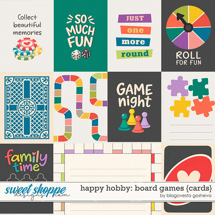 Happy Hobby: Board Games {cards} by Blagovesta Gosheva