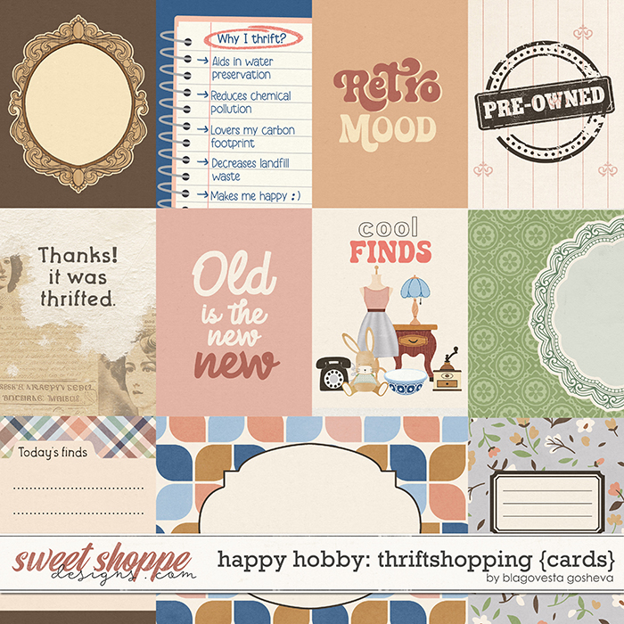 Happy Hobby: Thriftshopping {cards} by Blagovesta Gosheva