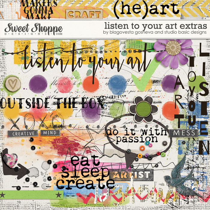 Listen to Your Art: Extras by Blagovesta Gosheva & Studio Basic Designs Listen to Your Art: Extras by Blagovesta Gosheva & Studio Basic Designs