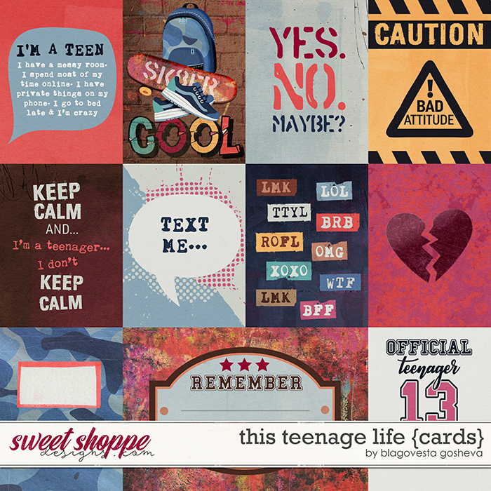 This Teenage Life {cards} by Blagovesta Gosheva This Teenage Life {cards} by Blagovesta Gosheva