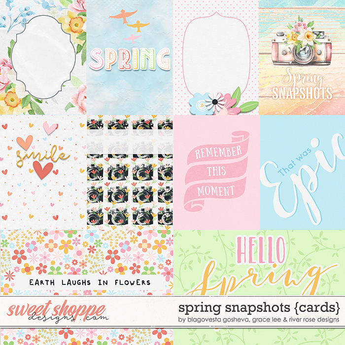 Spring Snapshots: Cards by Blagovesta Gosheva, Grace Lee and River Rose Designs