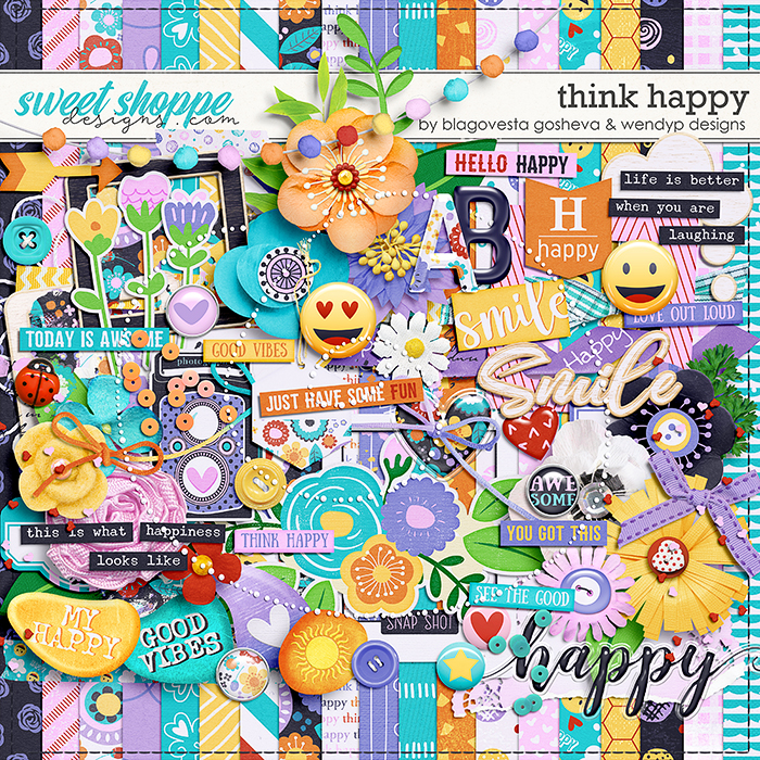 Think Happy by Blagovesta Gosheva & WendyP Designs