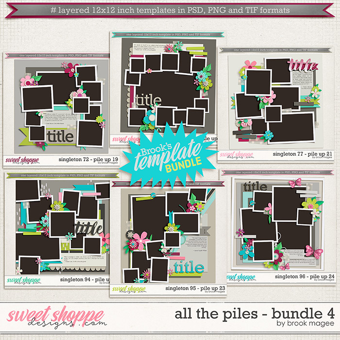 Brook's Templates - All the Piles - Bundle 4 by Brook Magee