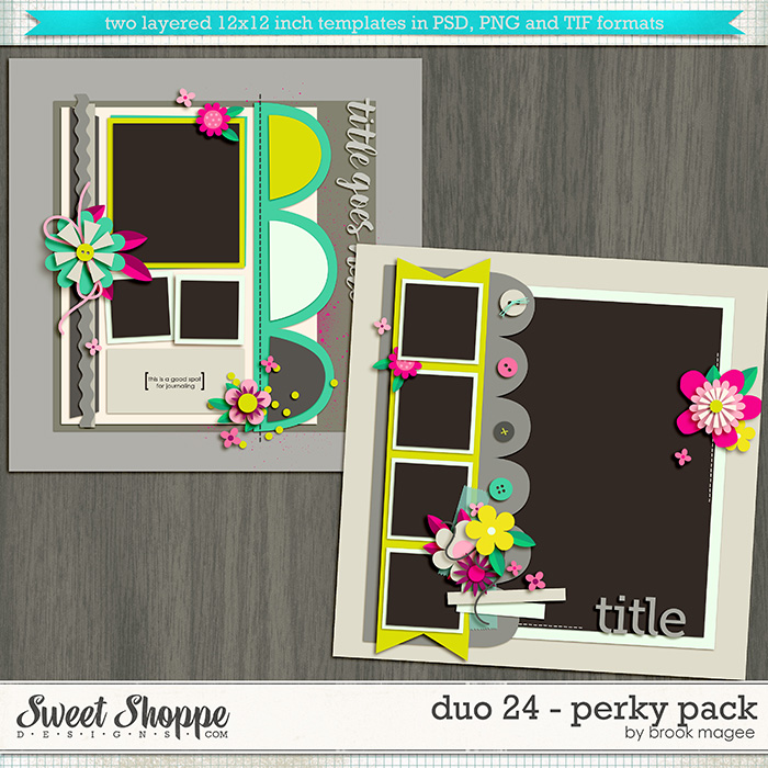 Brook's Templates - Duo 24 - Perky Pack by Brook Magee