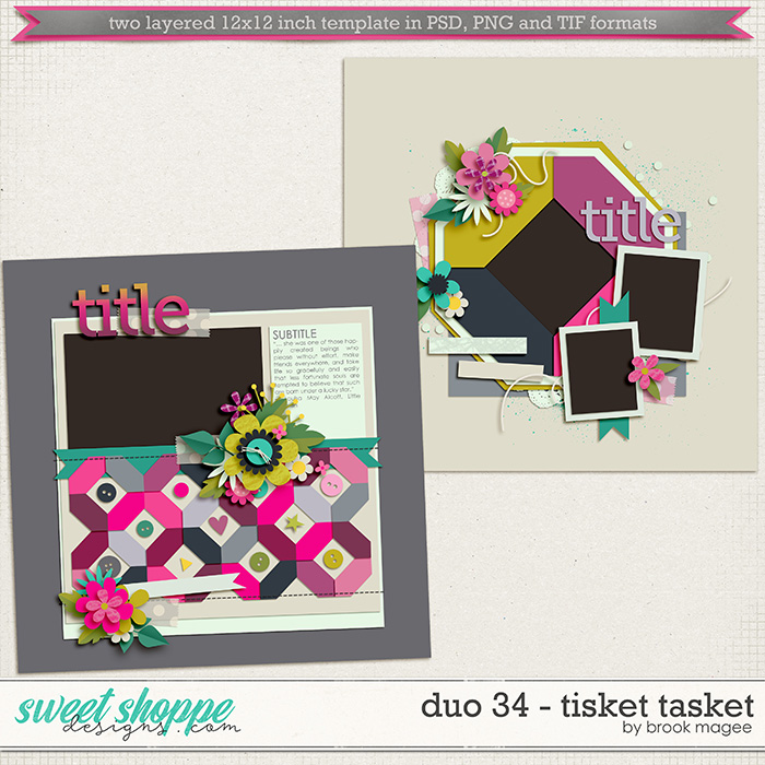 Brook's Templates - Duo 34 - Tisket Tasket by Brook Magee