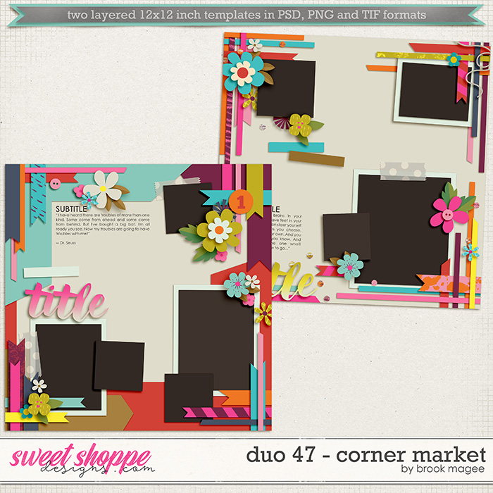 Brook's Templates - Duo 47 - Corner Market by Brook Magee