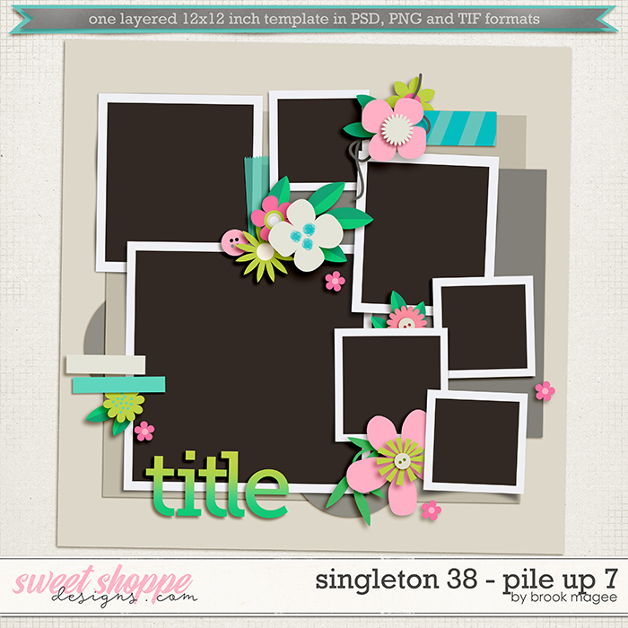 Brook's Templates - Singleton 38 - Pile Up 7 by Brook Magee