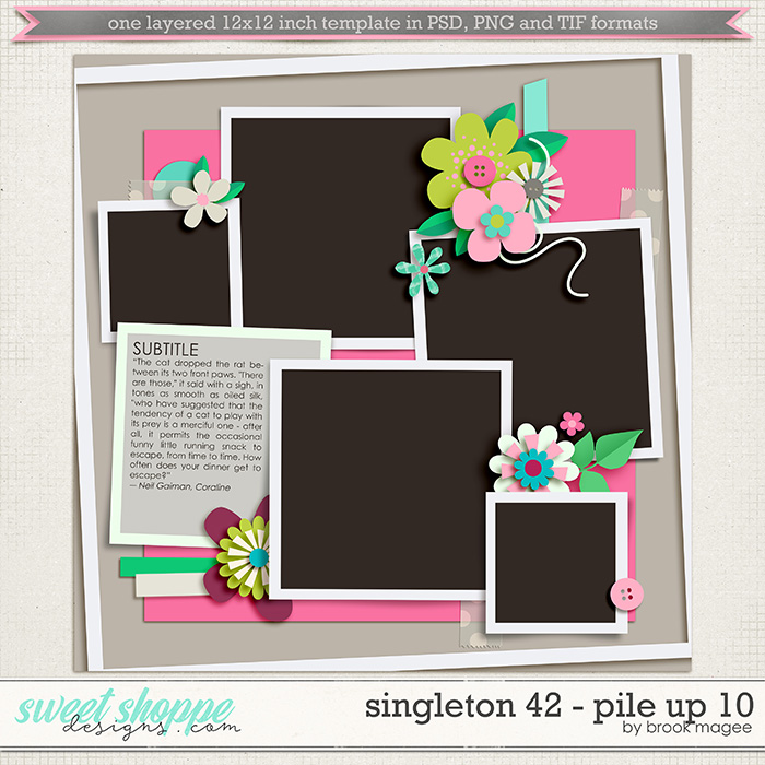 Brook's Templates - Singleton 42 - Pile Up 10 by Brook Magee