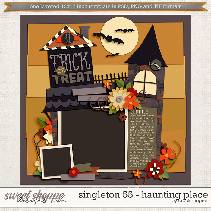 Brook's Templates - Singleton 55 - Haunting Place by Brook Magee