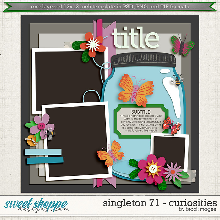 Brook's Templates - Singleton 71 - Curiosities by Brook Magee