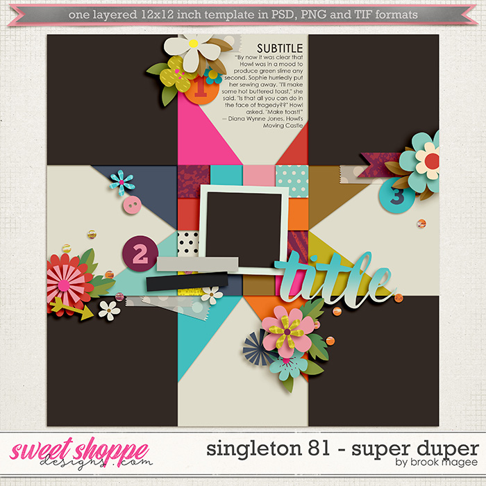 Brook's Templates - Singleton 81 - Super Duper by Brook Magee