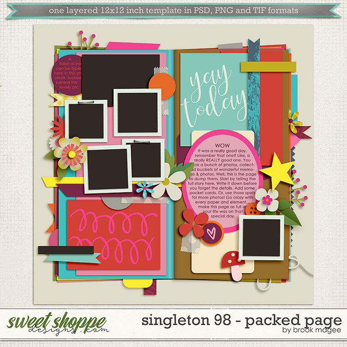 Brook's Templates - Singleton 98 - Packed Page by Brook Magee