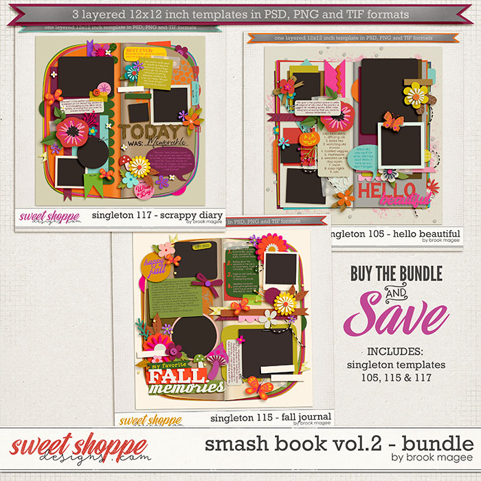 Brook's Templates - Smash Book Vol.2 - Bundle by Brook Magee