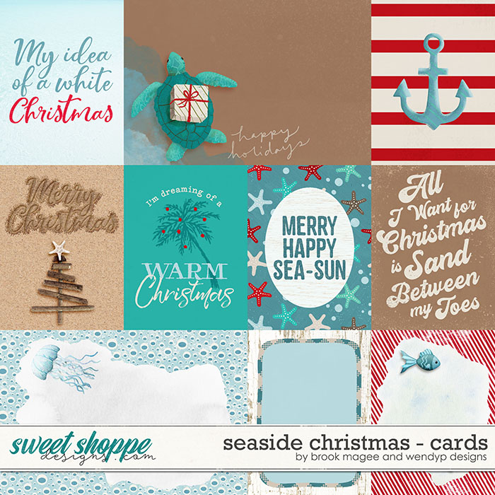 Seaside Christmas - cards by Brook Magee & WendyP Designs