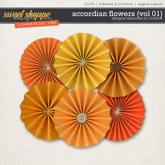 Accordian Flowers {Vol 01} by Christine Mortimer