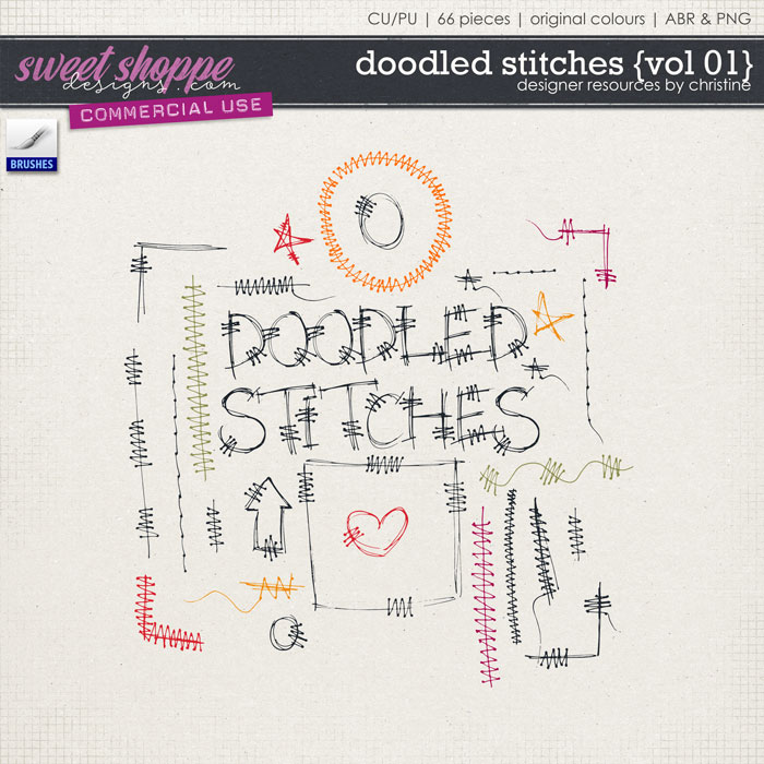 Doodled Stitches {Vol 01} by Christine Mortimer