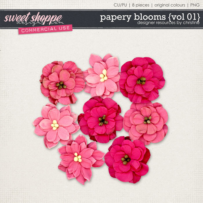 Papery Blooms {Vol 01} by Christine Mortimer