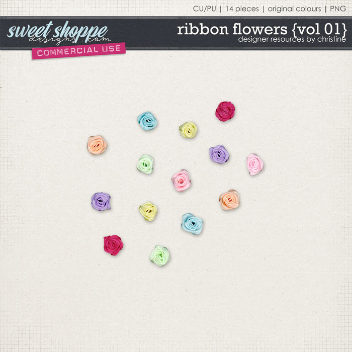 Ribbon Flowers {Vol 01} by Christine Mortimer